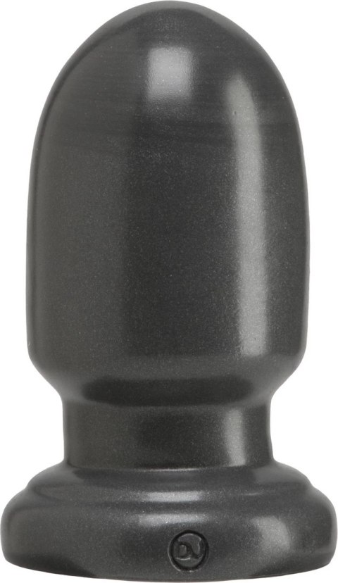 Doc Johnson Shellshock Mini - kompaktowy korek anatomiczny PVC Gun Metal