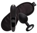 Fifty Shades of Grey Zestaw 3w1 Mini Wibrator, Korek z Kryształem, Opaska