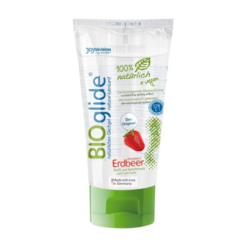 Joydivision BIOglide Lubrykant Wegański Truskawkowy 80 ml Naturalny Joydivision BIOglide Lubrykant Wegański Truskawkowy 80 ml Naturalny