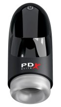 PDX Elite Hydrogasm Frosted Black - zaawansowana maszyna intymna, wodoodporna