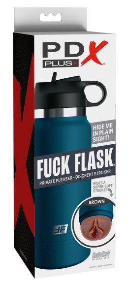 PDX Plus Private Flask - Dyskretna maszyna intymna w formie butelki, 23,8 cm