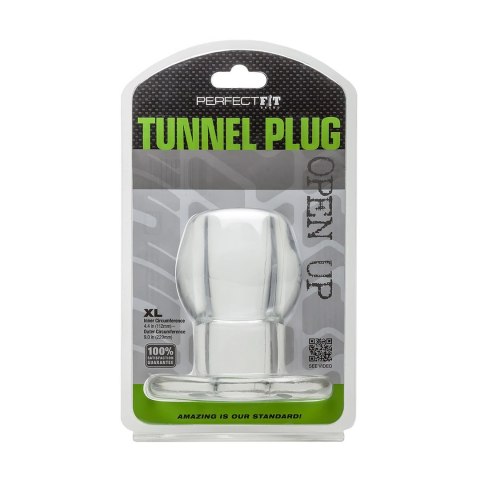 Perfect Fit Brand Tunnel Plug XL przezroczysty - anatomiczny korek otwarty Perfect Fit Brand Tunnel Plug XL przezroczysty - anatomiczny korek otwarty