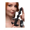 XR Brands BANG! silikonowe kulki zdalnie sterowane, 28 trybow, czarne