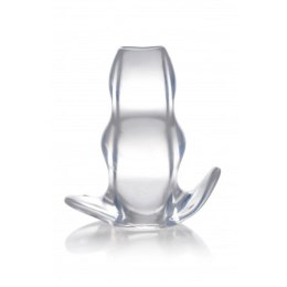 XR Brands Clear View Hollow korek analny duży przezroczysty TPE
