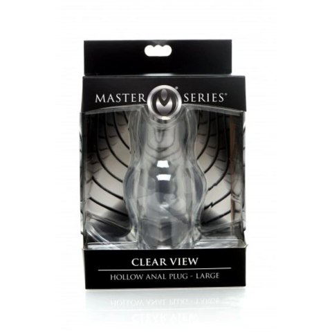 XR Brands Clear View Hollow korek analny duży przezroczysty TPE XR Brands Clear View Hollow korek analny duży przezroczysty TPE