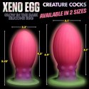XR Brands Creature Cocks Jajko silikonowe XL świecące w ciemności