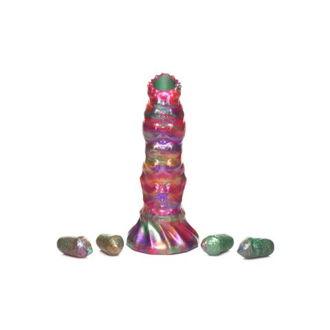 XR Brands Creature Cocks Larva silikonowy model z przyssawką, kolorowy XR Brands Creature Cocks Larva silikonowy model z przyssawką, kolorowy
