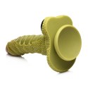 XR Brands Creature Cocks Silikonowy Model Fantazyjny Zielony z Oczami