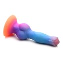 XR Brands Creature Cocks silikonowy model świecący w ciemności, kolorowy