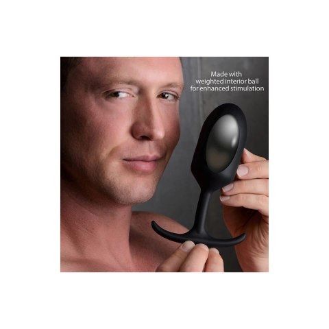 XR Brands Heavy Hitter Comfort Plug silikonowy, bardzo duży, z obciążnikiem XR Brands Heavy Hitter Comfort Plug silikonowy, bardzo duży, z obciążnikiem