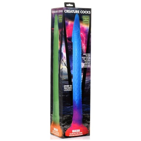 XR Brands Makara silikonowy model świecący w ciemności 40,6 cm XR Brands Makara silikonowy model świecący w ciemności 40,6 cm