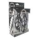 XR Brands Monarch Metalowe Zaciski z Łańcuchem, czarne, 12 cali