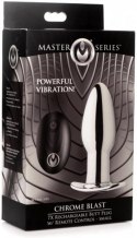 XR Brands Plug-Inz Mini Metalowy Korek z Pilotem Akumulatorowy