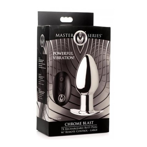 XR Brands Power Plug Large - Metalowy korek z pilotem, akumulatorowy XR Brands Power Plug Large - Metalowy korek z pilotem, akumulatorowy