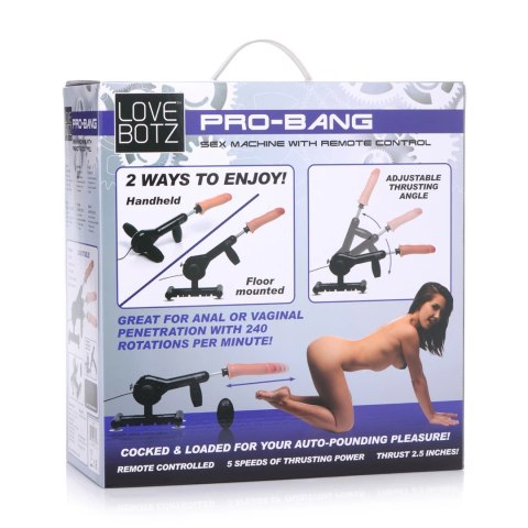XR Brands Pro-Bang - zdalnie sterowana maszyna intymna z 5 trybami pracy XR Brands Pro-Bang - zdalnie sterowana maszyna intymna z 5 trybami pracy