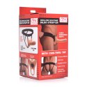 XR Brands Silicone Hollow System z paskiem regulowanym, jasny
