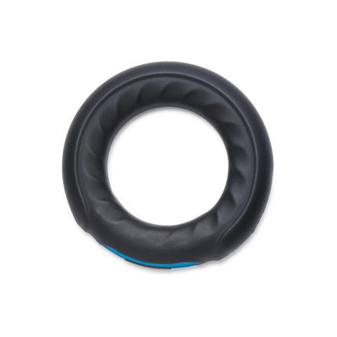 XR Brands Silicone Ring z pilotem - wibrujący pierścień, czarny XR Brands Silicone Ring z pilotem - wibrujący pierścień, czarny