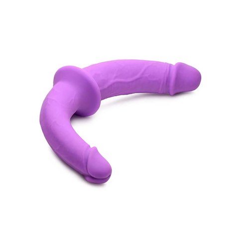 XR Brands Strap-On silikonowy dwustronny z uprzężą, model anatomiczny XR Brands Strap-On silikonowy dwustronny z uprzężą, model anatomiczny