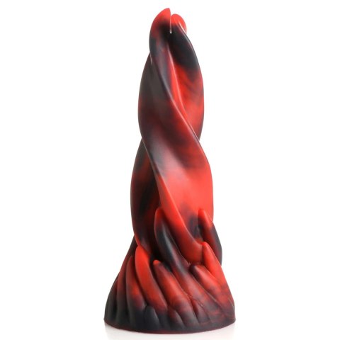 XR Brands Twisted Tongues silikonowy model intymny czarno-czerwony XR Brands Twisted Tongues silikonowy model intymny czarno-czerwony
