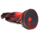 XR Brands Twisted Tongues silikonowy model intymny czarno-czerwony