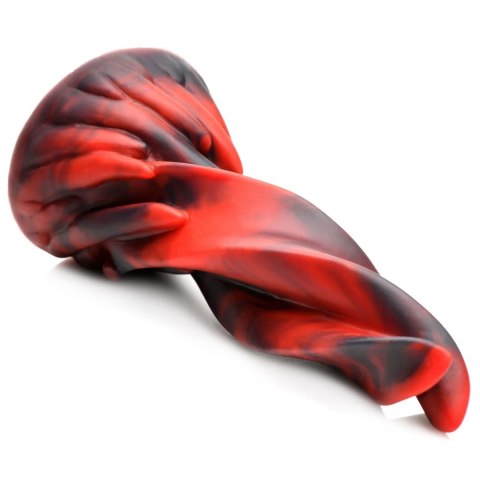 XR Brands Twisted Tongues silikonowy model intymny czarno-czerwony XR Brands Twisted Tongues silikonowy model intymny czarno-czerwony
