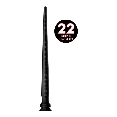 XR Brands Wąż silikonowy stożkowy strukturalny 56cm z przyssawką XR Brands Wąż silikonowy stożkowy strukturalny 56cm z przyssawką