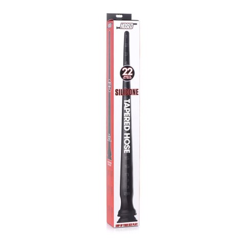 XR Brands Wąż silikonowy stożkowy strukturalny 56cm z przyssawką XR Brands Wąż silikonowy stożkowy strukturalny 56cm z przyssawką