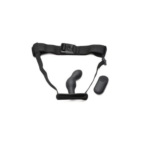 XR Brands silikonowy korek z uprzężą i pilotem - model anatomiczny XR Brands silikonowy korek z uprzężą i pilotem - model anatomiczny