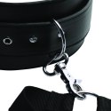 XR Brands uprząż regulowana z kajdankami czarna system pozycyjny