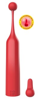 ROMP Pop Mini urządzenie wibrujące 2 wymienne końcowki silikonowe 14,5cm