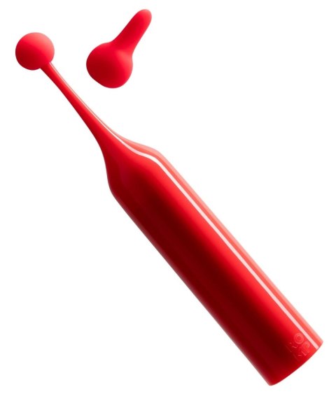 ROMP Pop Mini urządzenie wibrujące 2 wymienne końcowki silikonowe 14,5cm ROMP Pop Mini urządzenie wibrujące 2 wymienne końcowki silikonowe 14,5cm