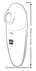 ROMP Switch X - Wibrujący Aparat Powietrzny, 6 trybow, silikonowy, fioletowy