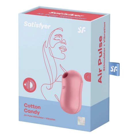 Satisfyer Cotton Candy Pulsacyjny model Air Pulse, silikonowy, rożowy Satisfyer Cotton Candy Pulsacyjny model Air Pulse, silikonowy, rożowy
