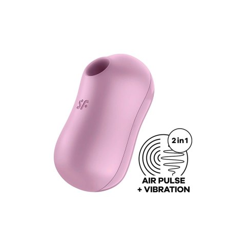Satisfyer Cotton Candy - wibrator pulsacyjny, podwojny, rożowy, IPX7 Satisfyer Cotton Candy - wibrator pulsacyjny, podwojny, rożowy, IPX7
