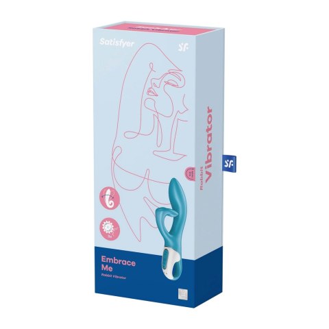 Satisfyer Embrace Me model podwojny, elastyczny uchwyt, silikon IPX7 Satisfyer Embrace Me model podwojny, elastyczny uchwyt, silikon IPX7