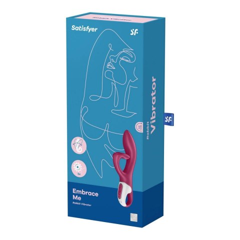 Satisfyer Embrace Me - podwojny model z elastycznym uchwytem, silikonowy Satisfyer Embrace Me - podwojny model z elastycznym uchwytem, silikonowy