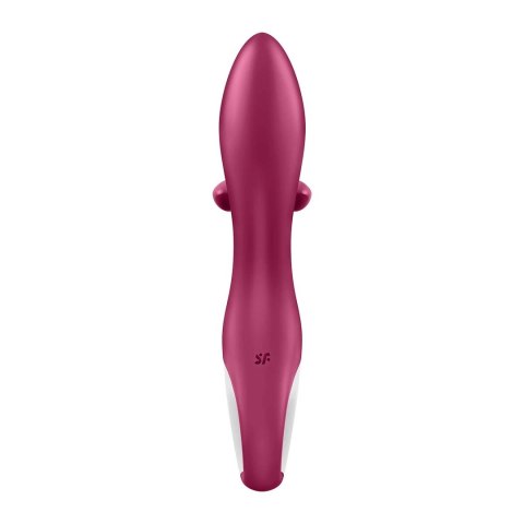 Satisfyer Embrace Me - podwojny model z elastycznym uchwytem, silikonowy Satisfyer Embrace Me - podwojny model z elastycznym uchwytem, silikonowy