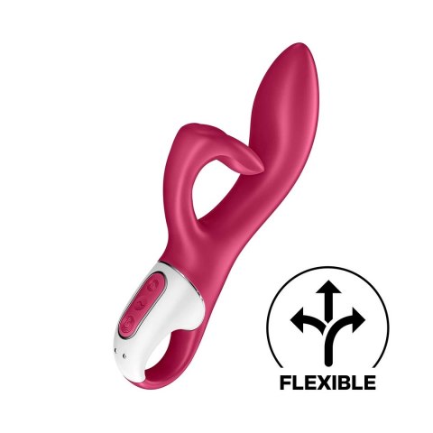 Satisfyer Embrace Me - podwojny model z elastycznym uchwytem, silikonowy Satisfyer Embrace Me - podwojny model z elastycznym uchwytem, silikonowy