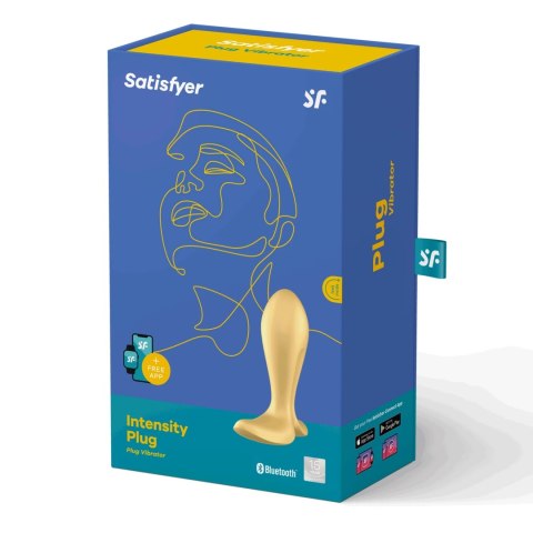 Satisfyer Intensity - Korek silikonowy z wibracją Bluetooth, wodoodporny Satisfyer Intensity - Korek silikonowy z wibracją Bluetooth, wodoodporny