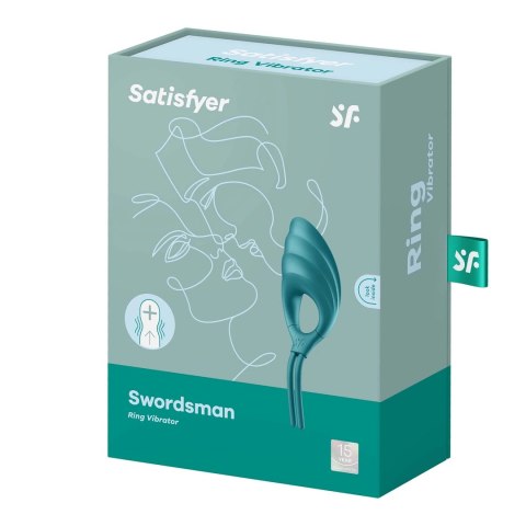 Satisfyer Swordsman - Pierścień wibrujący regulowany, silikonowy, wodoodporny Satisfyer Swordsman - Pierścień wibrujący regulowany, silikonowy, wodoodporny