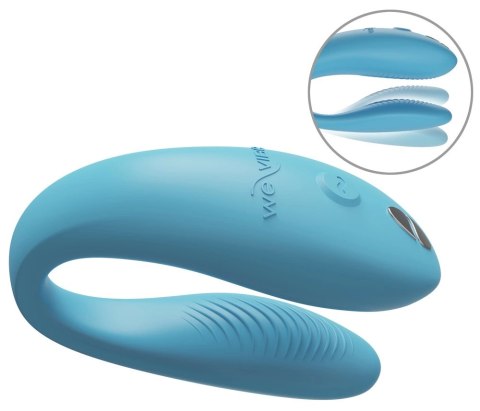 We-Vibe Sync Go Turquoise - Intymny masażer par, Bluetooth, silikon We-Vibe Sync Go Turquoise - Intymny masażer par, Bluetooth, silikon