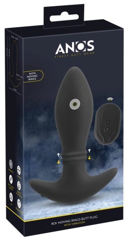 Anos RC Moving Rings - Korek analny z funkcją wibracji i ruchem pierścieni