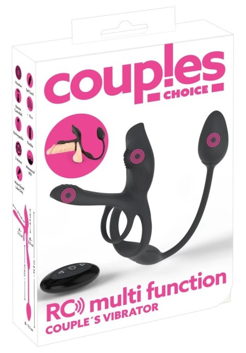 Couples Choice RC 5w1 Wielofunkcyjny System Wibracyjny Czarny Couples Choice RC 5w1 Wielofunkcyjny System Wibracyjny Czarny