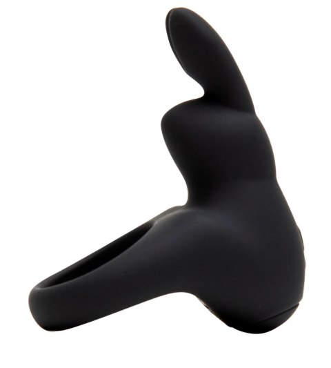 Happy Rabbit Pierścień silikonowy z wibracjami, czarny, 12 trybow Happy Rabbit Pierścień silikonowy z wibracjami, czarny, 12 trybow
