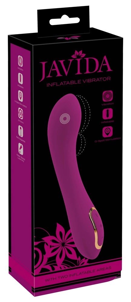 Javida Inflatable Vibrator - Wibrator z funkcją powiększania, punkt G Javida Inflatable Vibrator - Wibrator z funkcją powiększania, punkt G