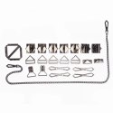 LOCKINK Zestaw do treningu intymnego XL, 9 elementow, czarny