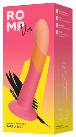 ROMP Dizi Dwukolorowy model falisty silikonowy z przyssawką 18 cm