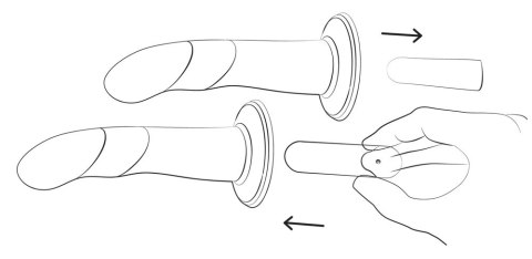 ROMP Piccolo Faliste Dwukolorowe Silikonowe Akcesorium 14 cm Przyssawka ROMP Piccolo Faliste Dwukolorowe Silikonowe Akcesorium 14 cm Przyssawka