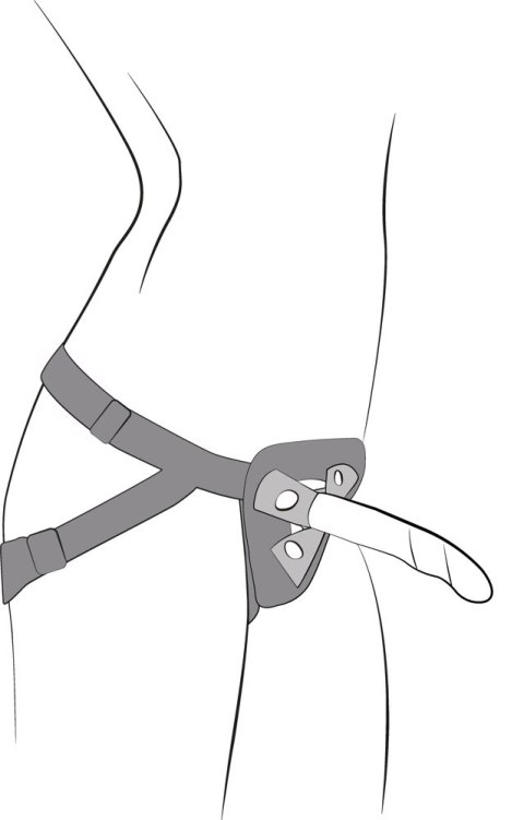 ROMP Piccolo Pegging Kit - Zestaw dwukolorowy z uprzężą i silikonowym elementem, 14 cm ROMP Piccolo Pegging Kit - Zestaw dwukolorowy z uprzężą i silikonowym elementem, 14 cm