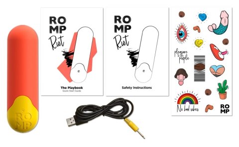 ROMP Riot Mini Wibrator Pocisk 7 cm USB, silikonowy, dyskretny ROMP Riot Mini Wibrator Pocisk 7 cm USB, silikonowy, dyskretny